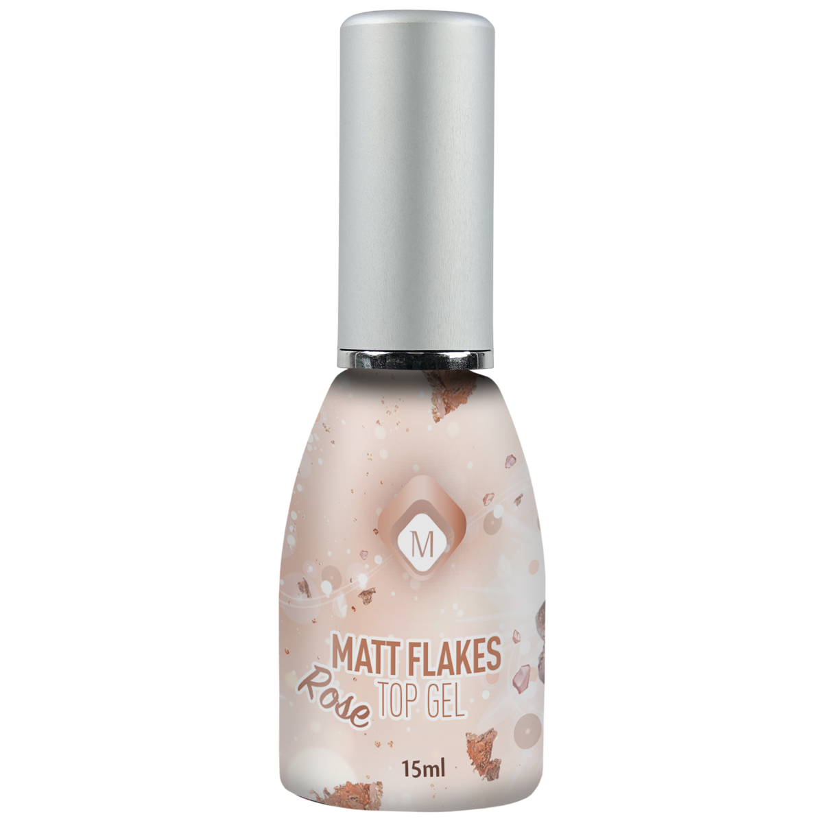 Matte Flakes Top Gel Rose 104024