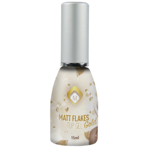 Matte Flakes Top Gel Gold 104023
