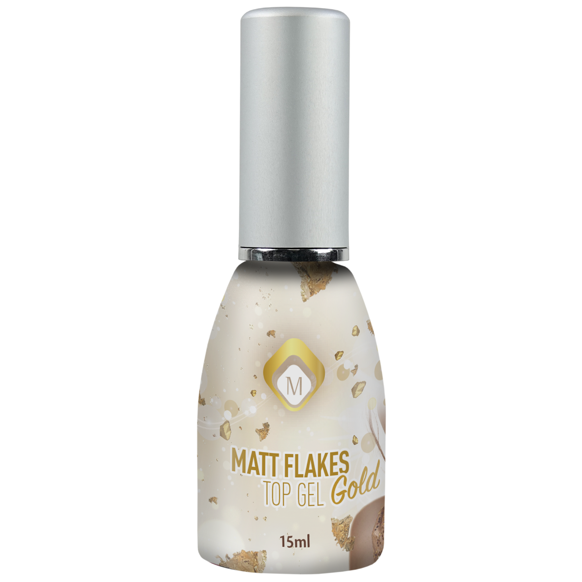 Matte Flakes Top Gel Gold 104023