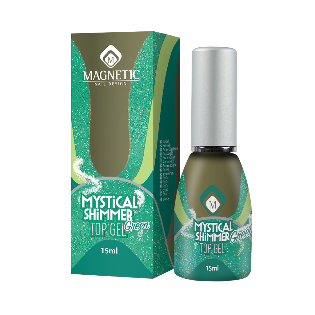 Mystical Shimmers Green Top Gel 15ml 104188 - obrazek 2